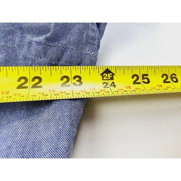 Zara Man Slim Fit Size 2XL Men's Blue Oxford Style Button Down Long Sleeve Shirt - Picture 2 of 9